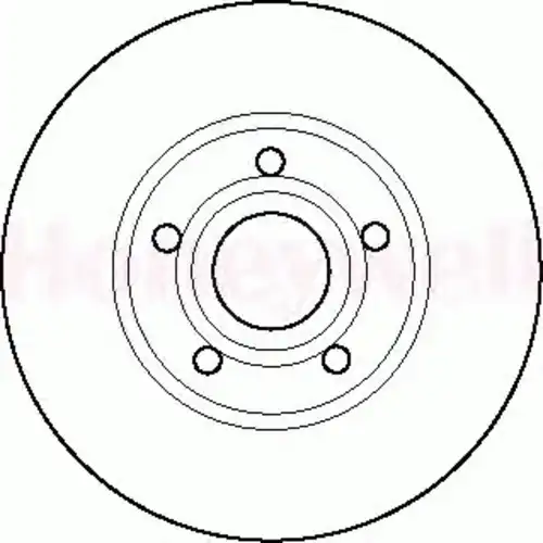 Тормозной диск BENDIX 561547B