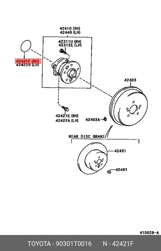 Кольцо уплотнительное автомобильное TOYOTA / LEXUS 90301T0016