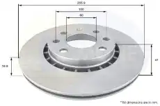 Тормозной диск COMLINE ADC1102V вентилируемый , передняя ось