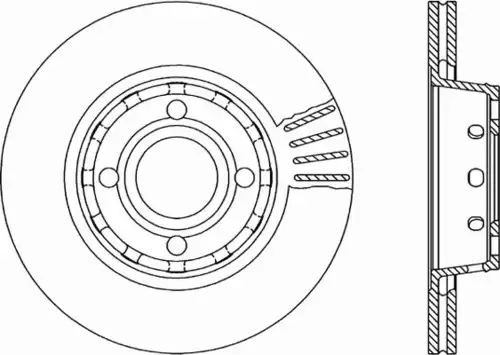 Тормозной диск OPEN PARTS BDA1034.20