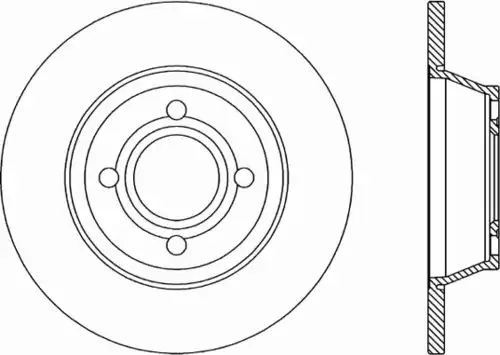 Тормозной диск OPEN PARTS BDA1036.10