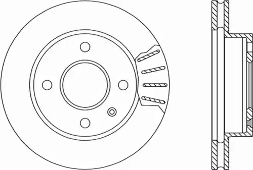 Тормозной диск OPEN PARTS BDA1167.20