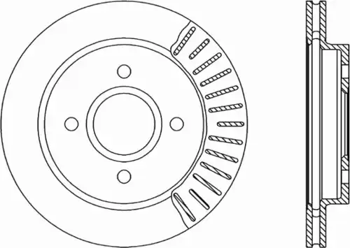 Тормозной диск OPEN PARTS BDA1185.20