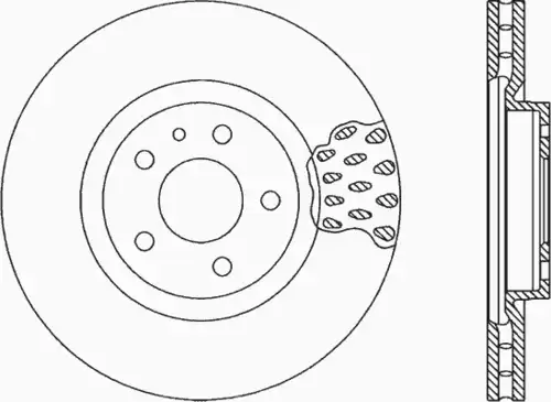 Тормозной диск OPEN PARTS BDR1017.20