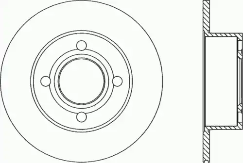 Тормозной диск OPEN PARTS BDR1025.10