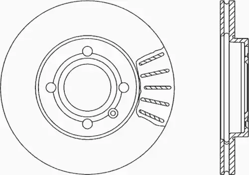 Тормозной диск OPEN PARTS BDR1027.20