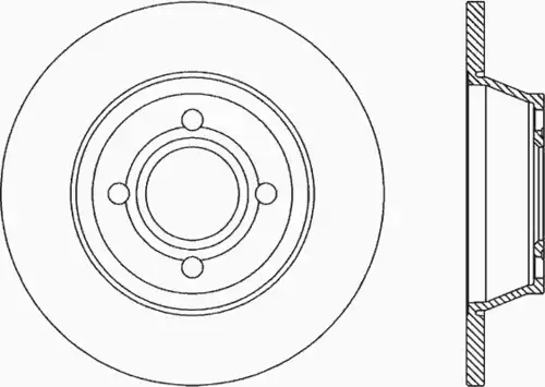 Тормозной диск OPEN PARTS BDR1036.10