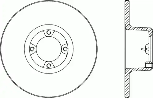 Тормозной диск OPEN PARTS BDR1060.10