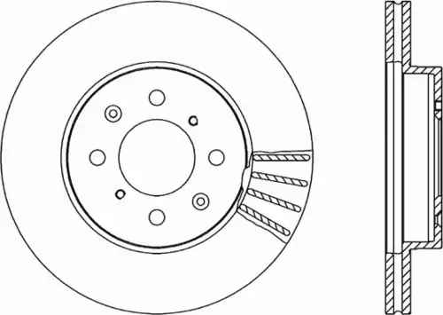 Тормозной диск OPEN PARTS BDR1062.20