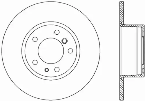 Тормозной диск OPEN PARTS BDR1085.10