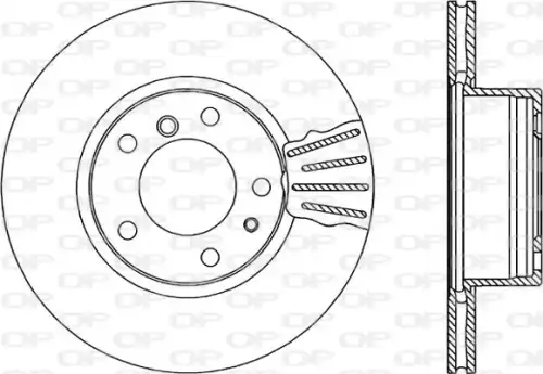 Тормозной диск OPEN PARTS BDR1087.20