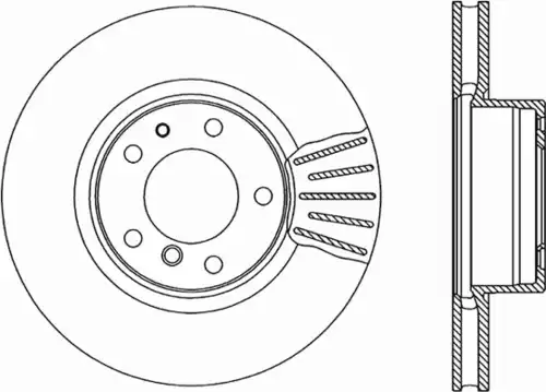 Тормозной диск OPEN PARTS BDR1096.20