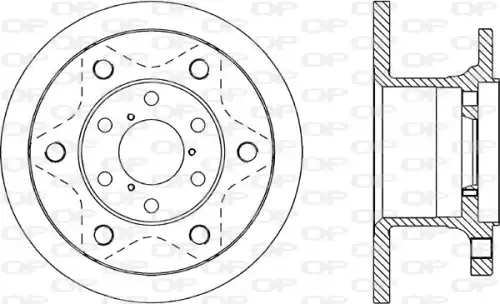 Тормозной диск OPEN PARTS BDR1132.10