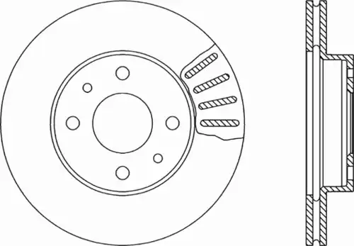 Тормозной диск OPEN PARTS BDR1139.20
