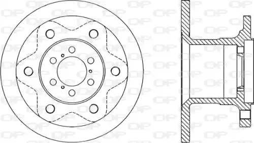 Тормозной диск OPEN PARTS BDR1143.10