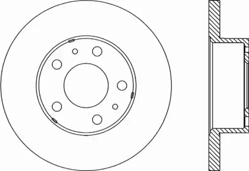 Тормозной диск OPEN PARTS BDR1150.10