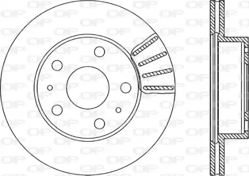 Тормозной диск OPEN PARTS BDR1152.20
