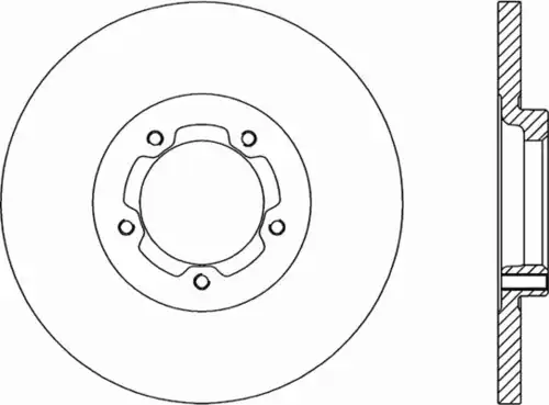 Тормозной диск OPEN PARTS BDR1166.10