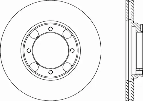 Тормозной диск OPEN PARTS BDR1192.20