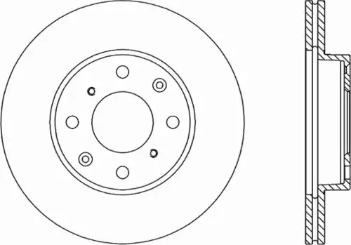 Тормозной диск OPEN PARTS BDR1204.20