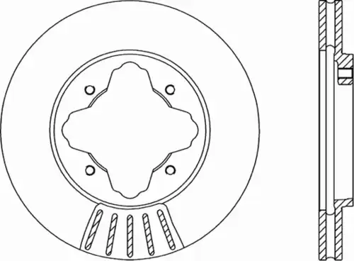Тормозной диск OPEN PARTS BDR1212.20