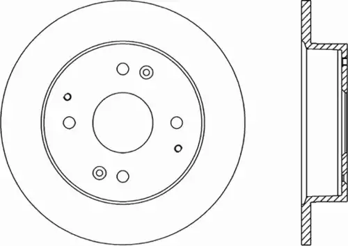 Тормозной диск OPEN PARTS BDR1214.10