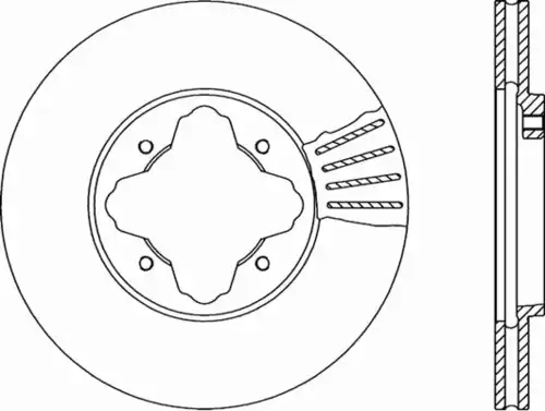 Тормозной диск OPEN PARTS BDR1222.20
