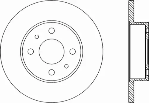 Тормозной диск OPEN PARTS BDR1229.10