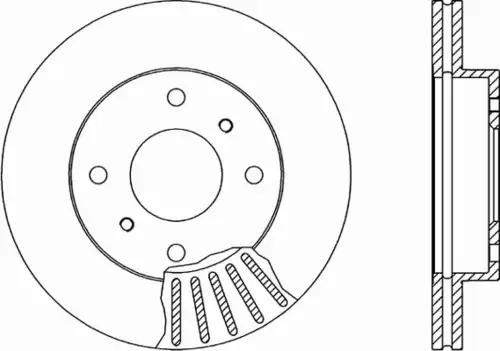 Тормозной диск OPEN PARTS BDR1386.20