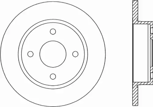 Тормозной диск OPEN PARTS BDR1395.10