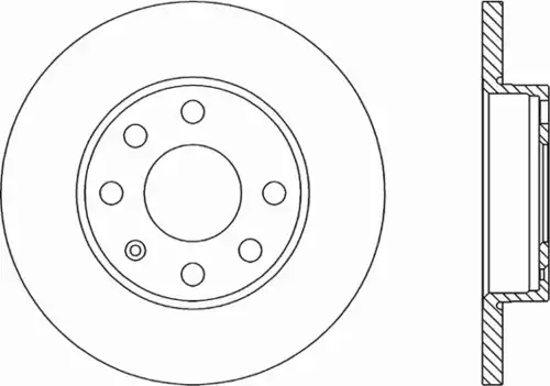 Тормозной диск OPEN PARTS BDR1403.10