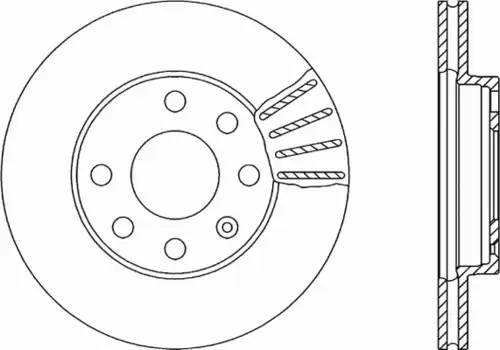 Тормозной диск OPEN PARTS BDR1404.20