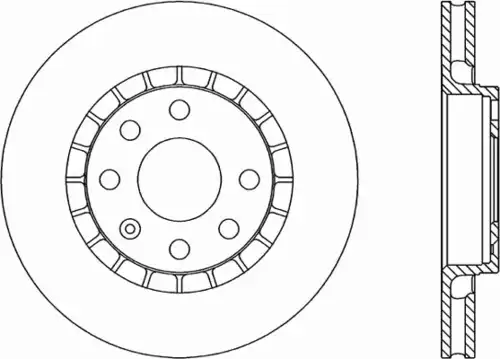 Тормозной диск OPEN PARTS BDR1412.20