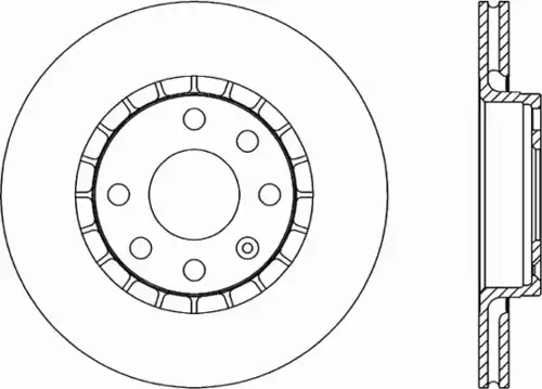 Тормозной диск OPEN PARTS BDR1415.20