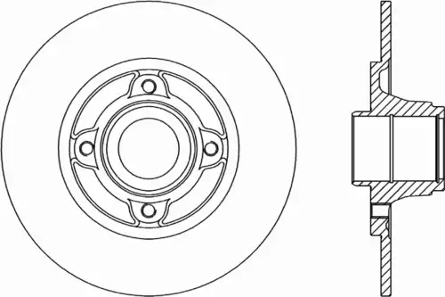 Тормозной диск OPEN PARTS BDR1461.10