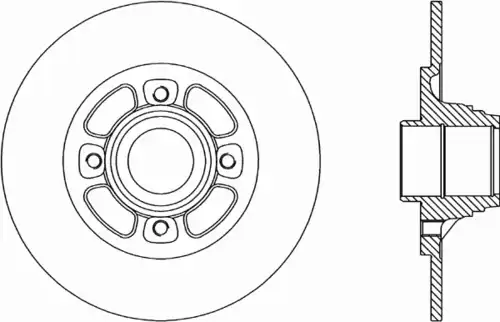Тормозной диск OPEN PARTS BDR1463.10