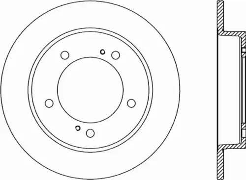 Тормозной диск OPEN PARTS BDR1498.10