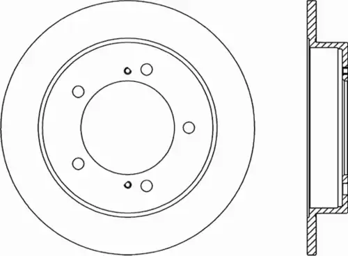Тормозной диск OPEN PARTS BDR1504.10