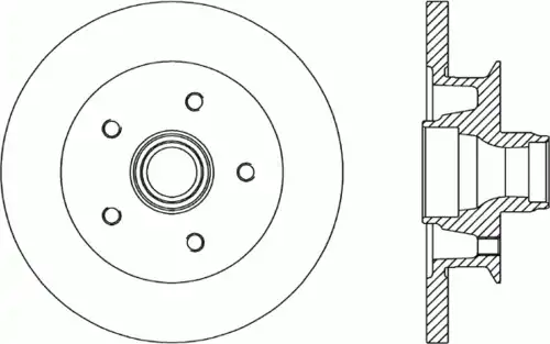 Тормозной диск OPEN PARTS BDR1580.10