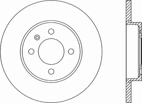 Тормозной диск OPEN PARTS BDR1582.10