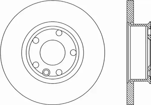 Тормозной диск OPEN PARTS BDR1593.10