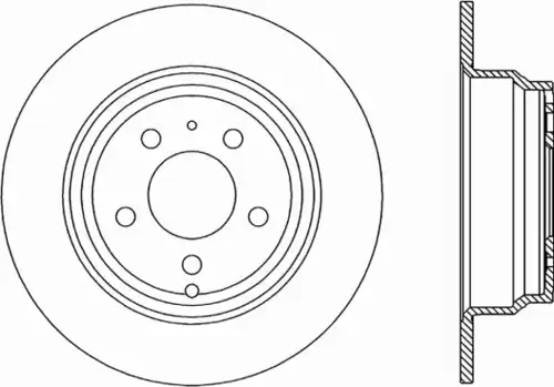 Тормозной диск OPEN PARTS BDR1616.10