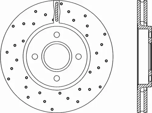 Тормозной диск OPEN PARTS BDRS1177.25