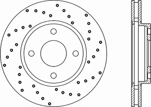 Тормозной диск OPEN PARTS BDRS1184.25