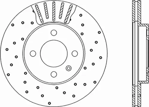 Тормозной диск OPEN PARTS BDRS1579.25