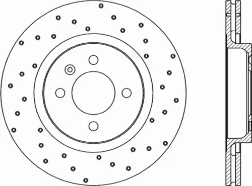 Тормозной диск OPEN PARTS BDRS1586.25