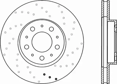 Тормозной диск OPEN PARTS BDRS1614.25