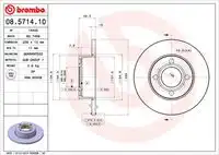 Тормозной диск BRECO BS 7459 передняя ось