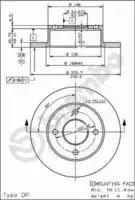 Тормозной диск BRECO BS 7524 передняя ось