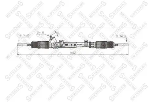 Рулевая рейка STELLOX 00-35009-SX